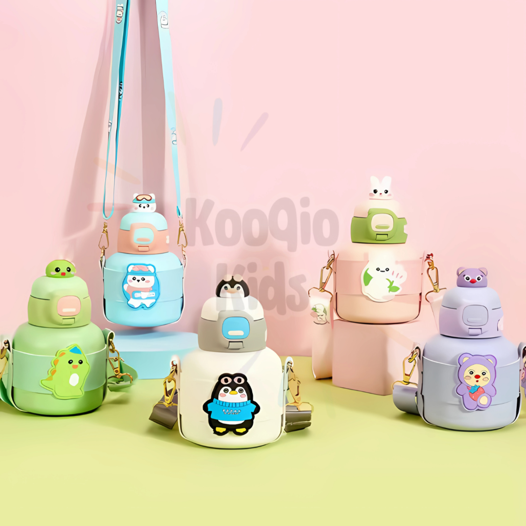 Quirky Toon Characters Bottles Kooqio Kids