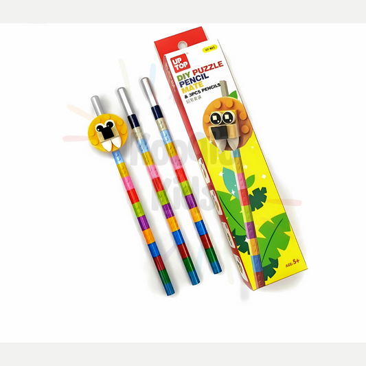 DIY Pencils 3 pencils per box and Topper Toy Kooqio Kids