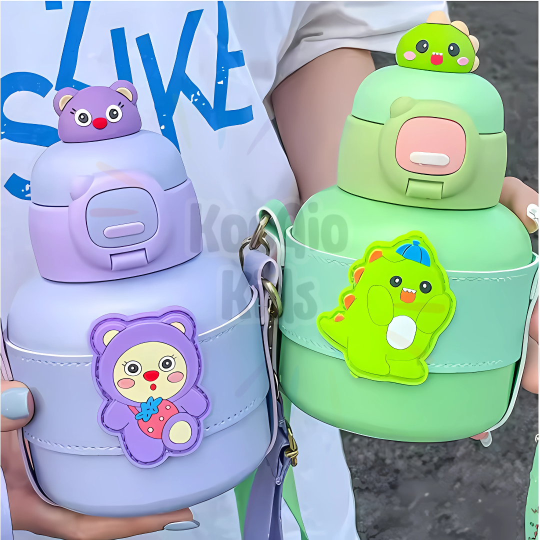 Quirky Toon Characters Bottles Kooqio Kids