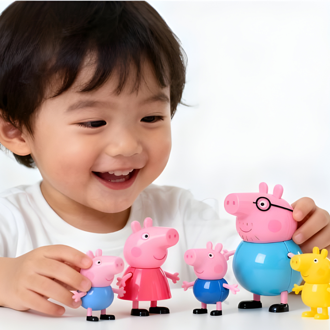 Peppa Pig Family Toys Set - Complete 4 Character Collection