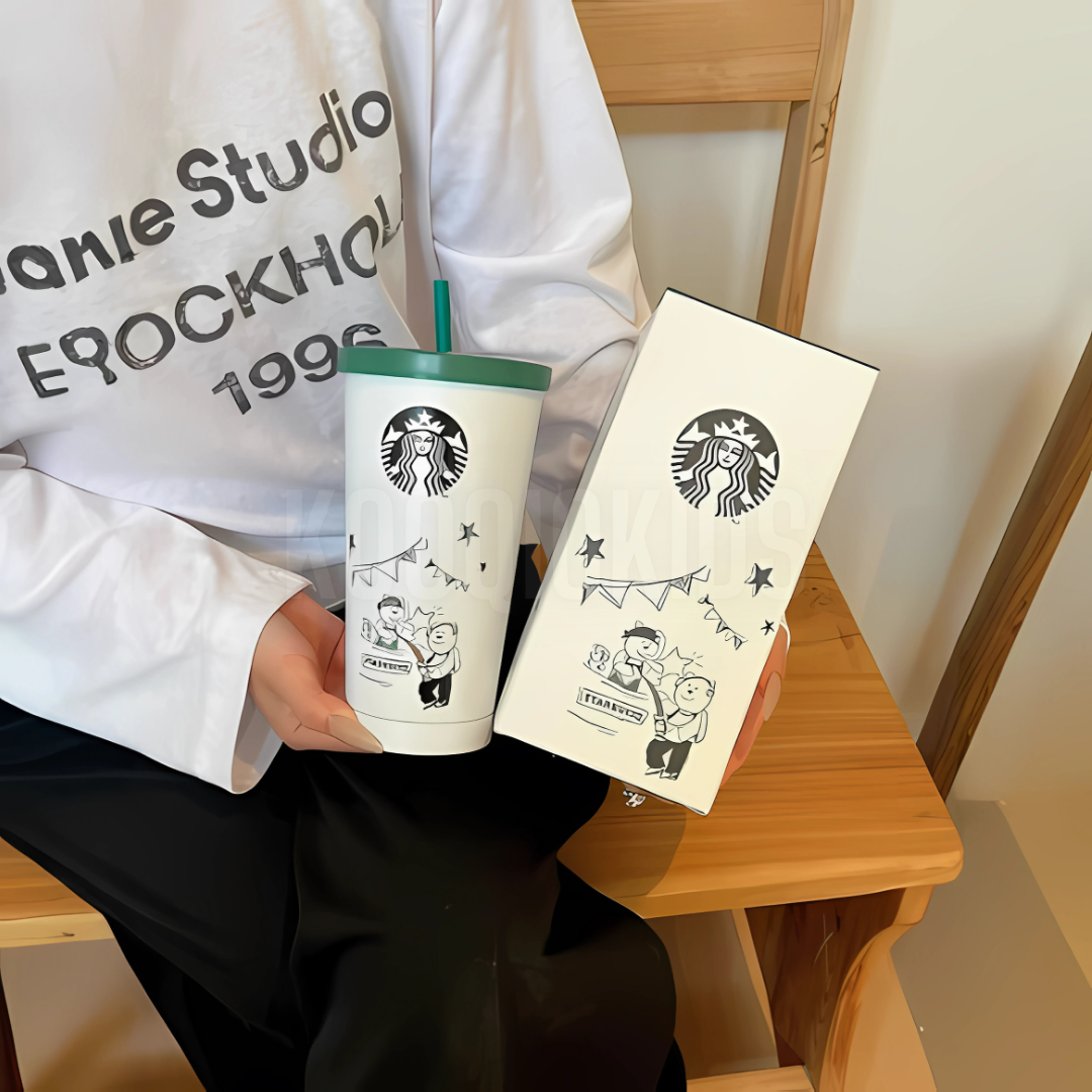 Starbucks Stainless Steel Sipper with straw 500ml