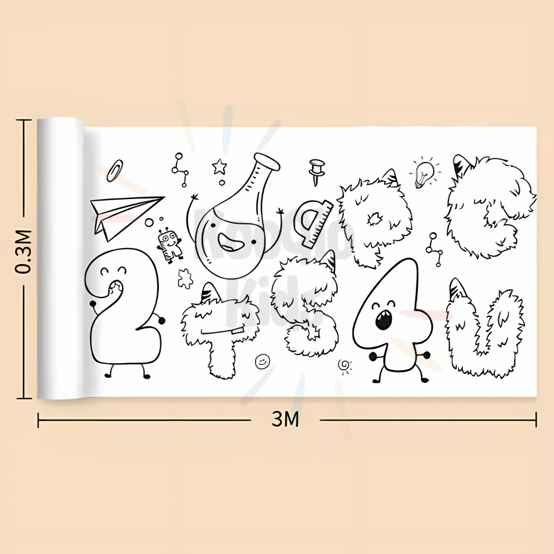 Art Drawing Paper Roll Kooqio Kids