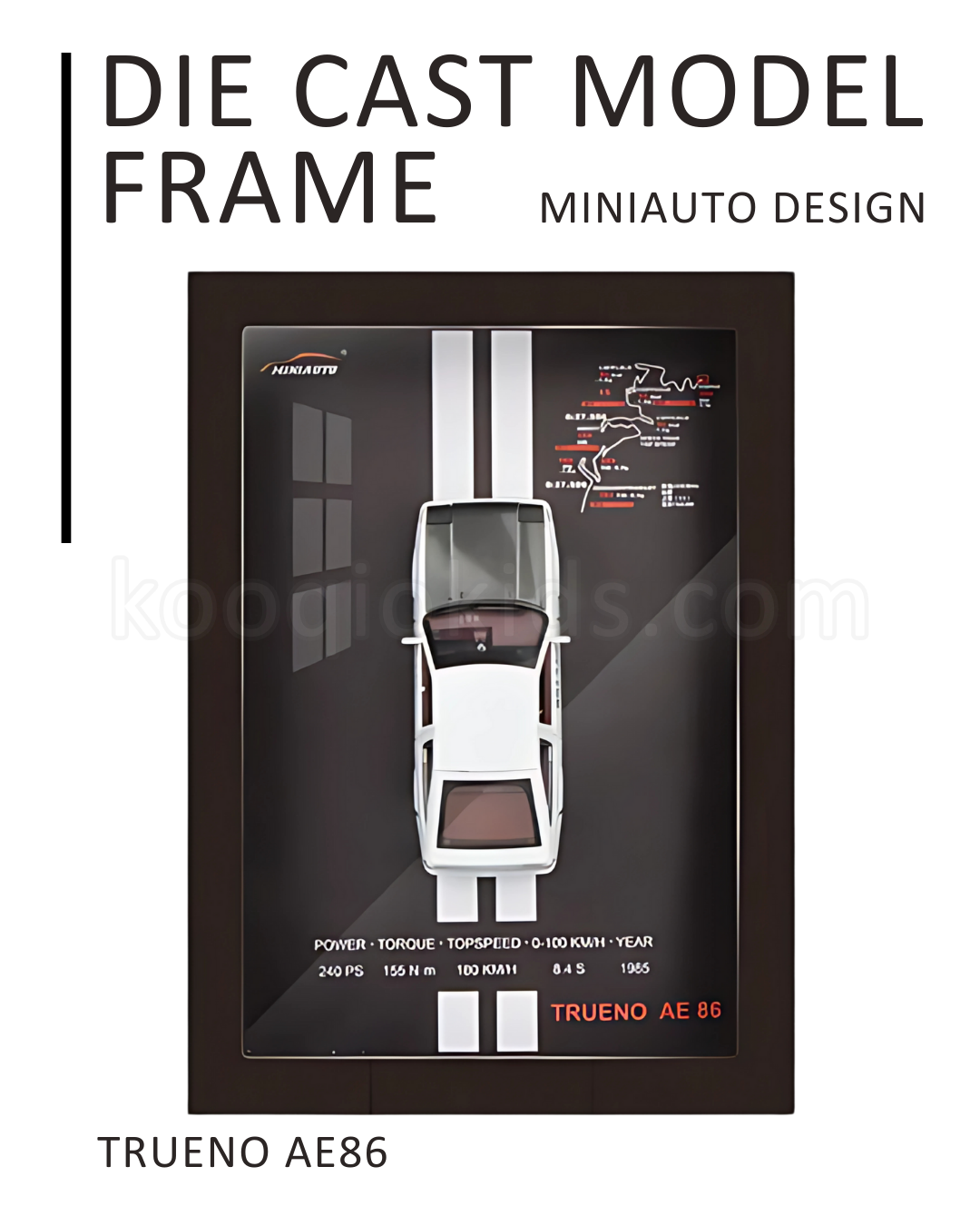 3D Frame Die Cast Mini Auto Cars