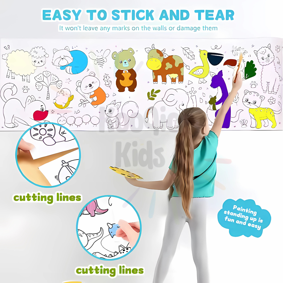 Art Drawing Paper Roll Kooqio Kids