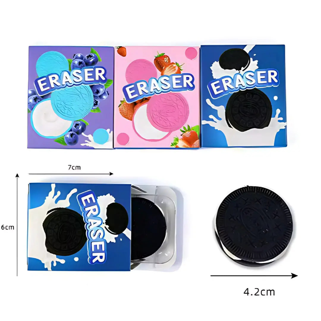 Oreo Eraser Set Pack of 4 Kooqio Kids