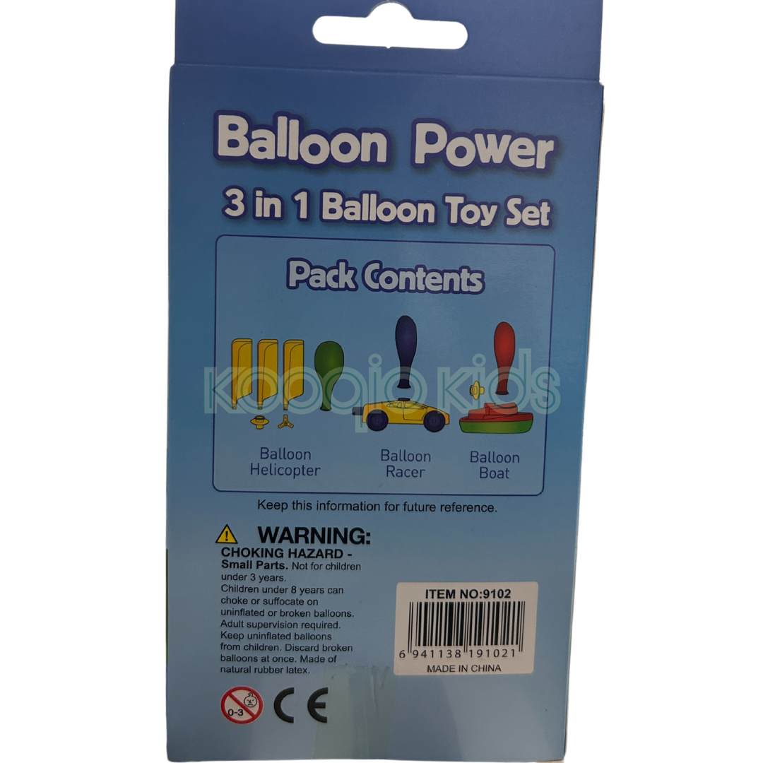 3 in 1 Balloon Toy Set