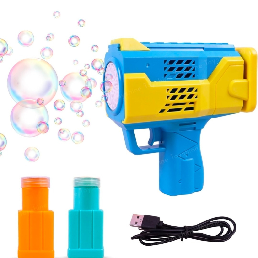 Rechargeable Bubble Blaster Gun for Kids