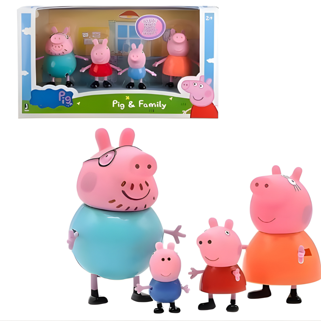 Peppa Pig Family Toys Set - Complete 4 Character Collection