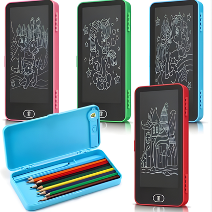 🎨 2-in-1 LCD Drawing Tablet with Pencil Case