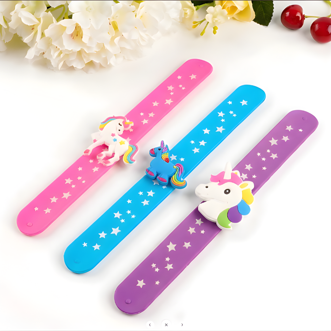 🦄 Unicorn Slap Band - Magical Wrist Accessory for Kids! (Pack of 2)