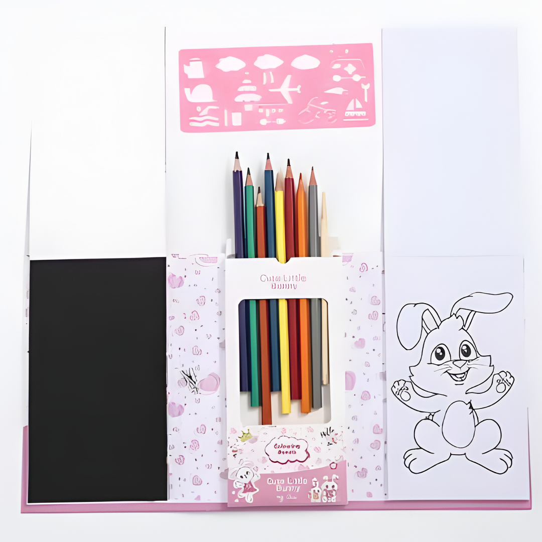 Complete Art Activity Bundle with Coloring Books, Colored Pencils &amp; Drawing Supplies - Perfect Creative Gift!