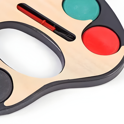 Professional 12-Color Watercolor Paint Palette with Brush.