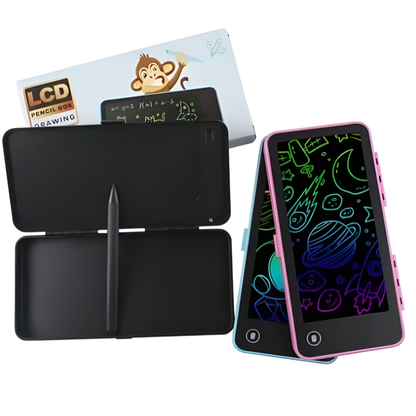 🎨 2-in-1 LCD Drawing Tablet with Pencil Case