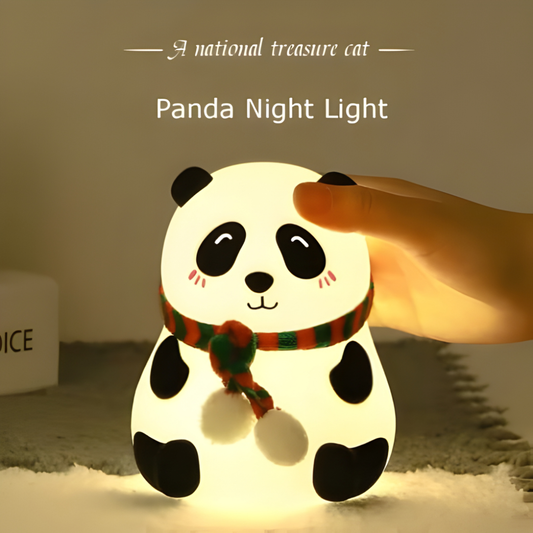 Soft Silicone LED Panda Lamp with Color Changing &amp; Eye Protection - Perfect for Baby's Room!