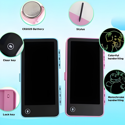 🎨 2-in-1 LCD Drawing Tablet with Pencil Case