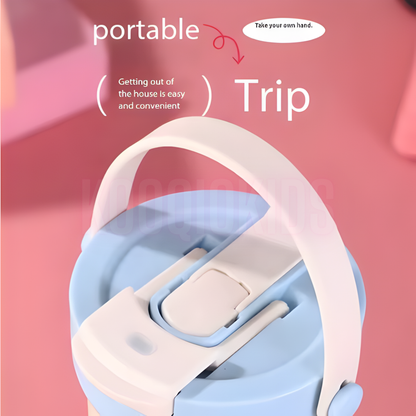 Portable Tea-water Separation Straw Cup Thermoses