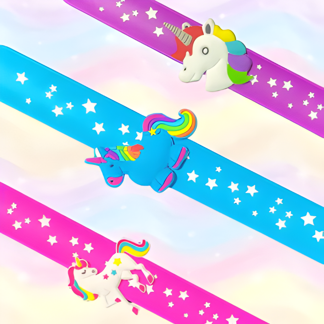 🦄 Unicorn Slap Band - Magical Wrist Accessory for Kids! (Pack of 2)