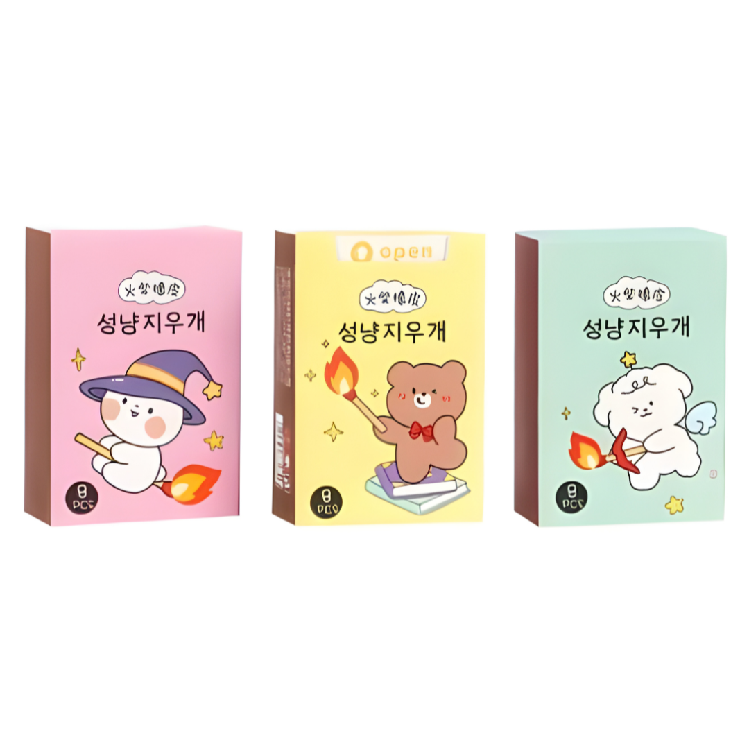 🔥 Matchstick Shaped Erasers - Fun School Supplies (Pack of 4)