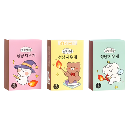 🔥 Matchstick Shaped Erasers - Fun School Supplies (Pack of 4)