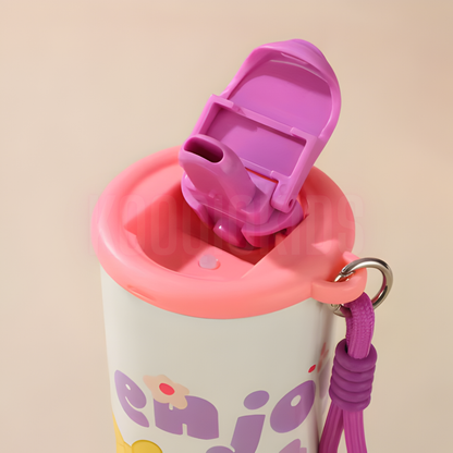 Cute Cartoon Lanyard Travel Cup 450ml