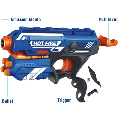 Blaze Storm Manual Soft Bullet Gun GY-7037 - Kooqio Kids