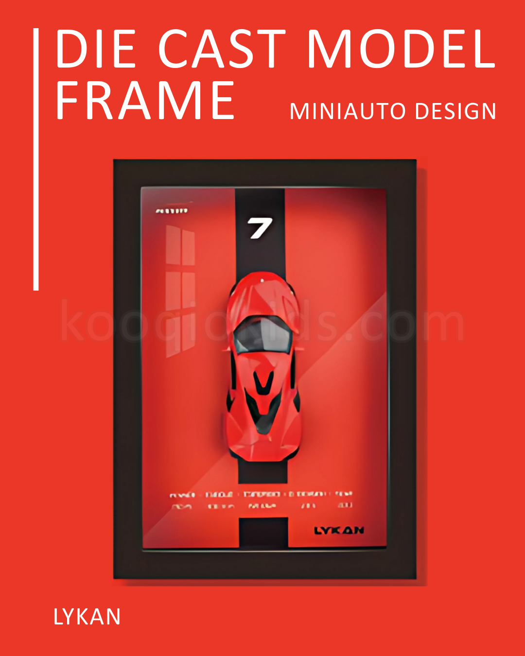 3D Frame Die Cast Mini Auto Cars