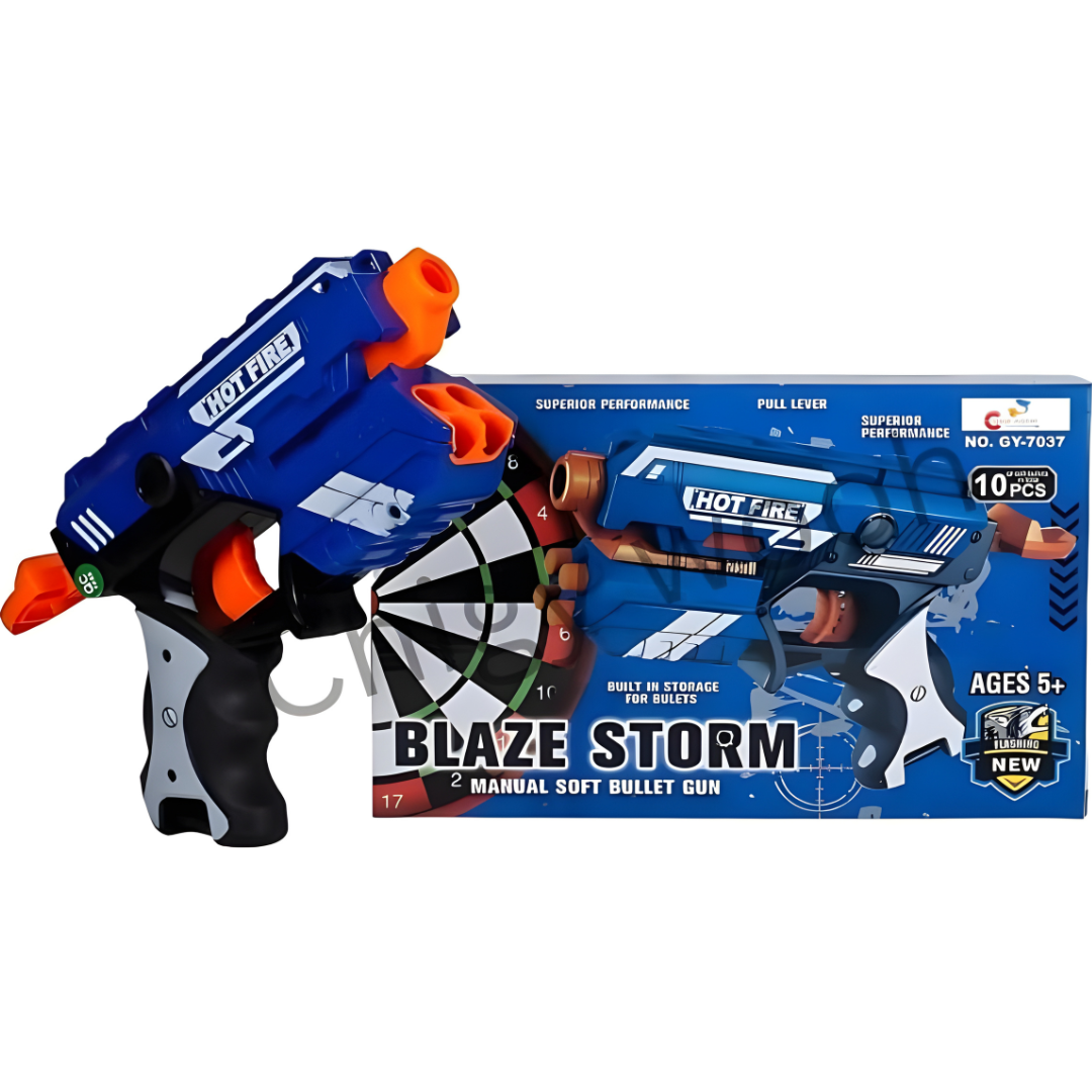 Blaze Storm Manual Soft Bullet Gun GY-7037 - Kooqio Kids